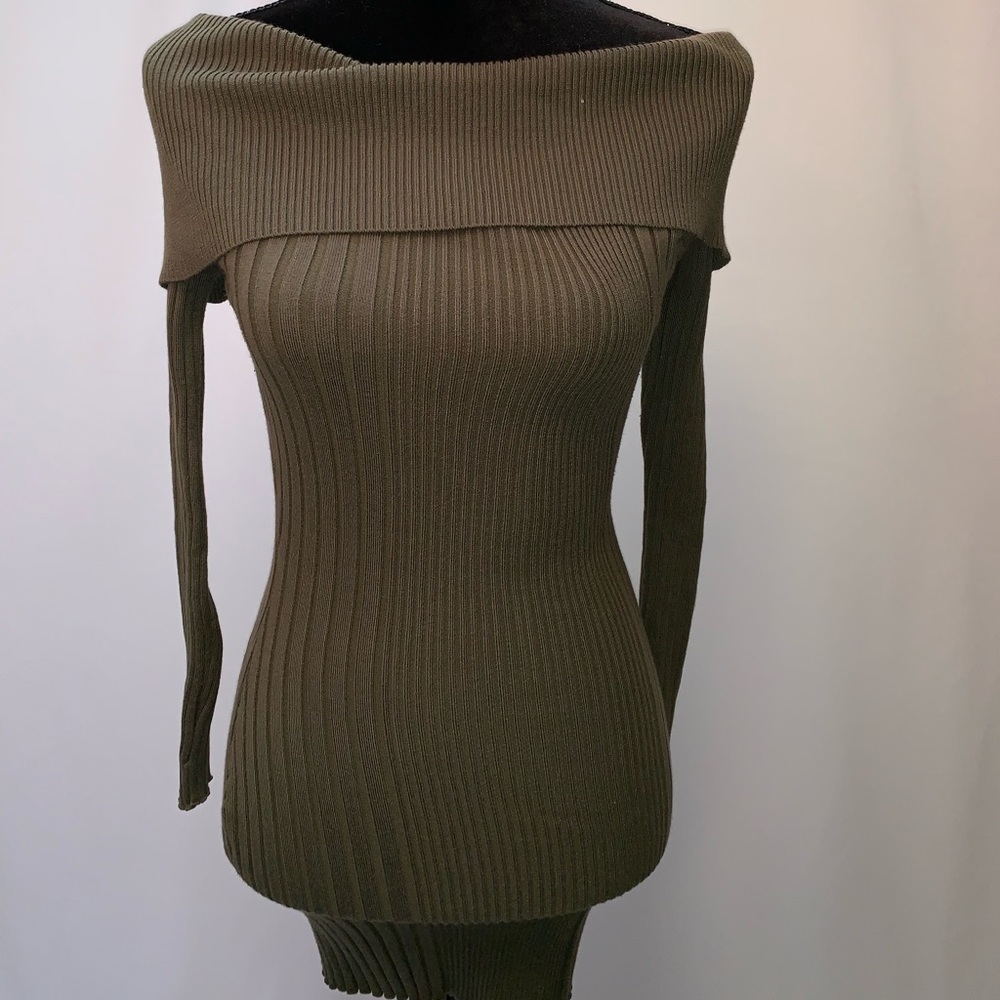 Olive Green Winter Dress